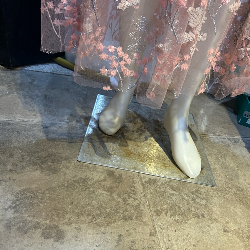 Self-Portrait Pink Floral Midi Dress - Picture 8 of 12